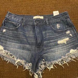 Hollister Size 11 Ripped Denim Shorts